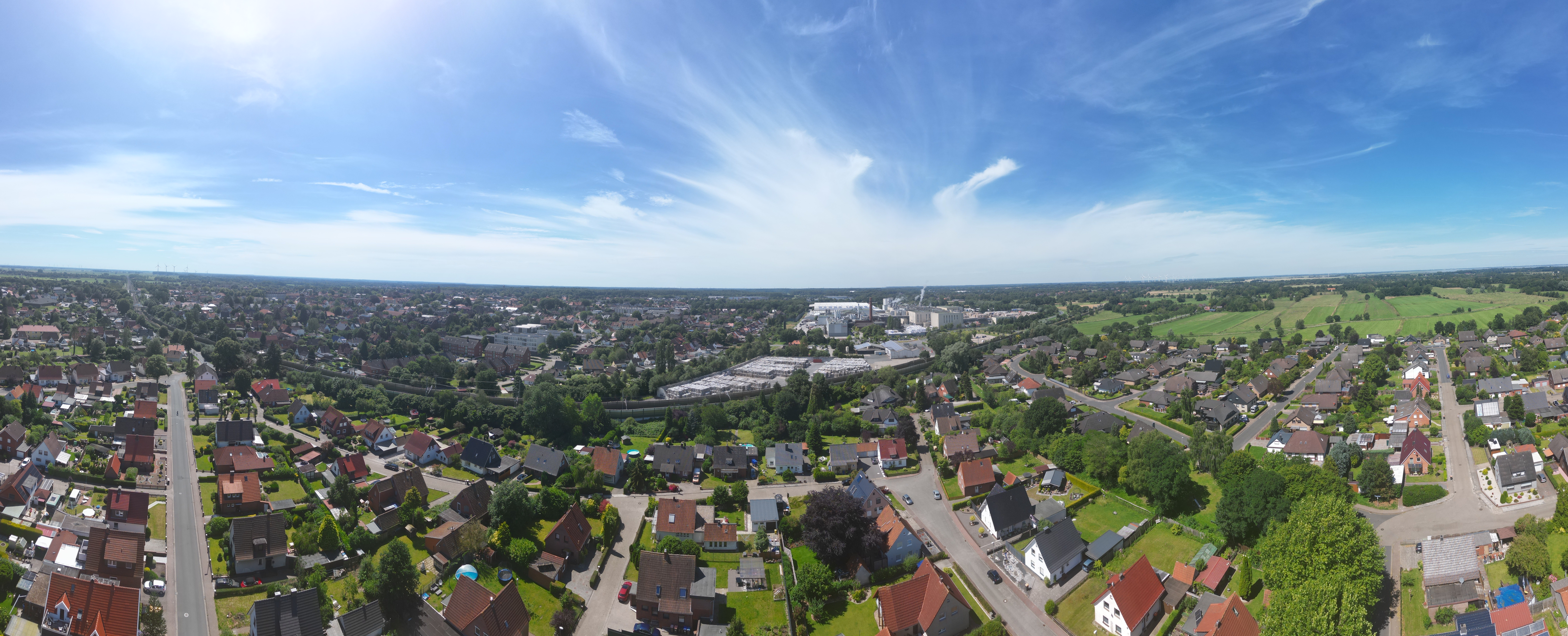 Luftaufnahme Papierfabrik Varel